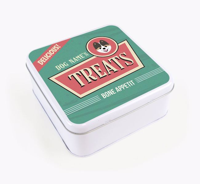 Personalised Retro Square Tin for your {breedFullName}